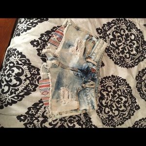 distressed shorts
